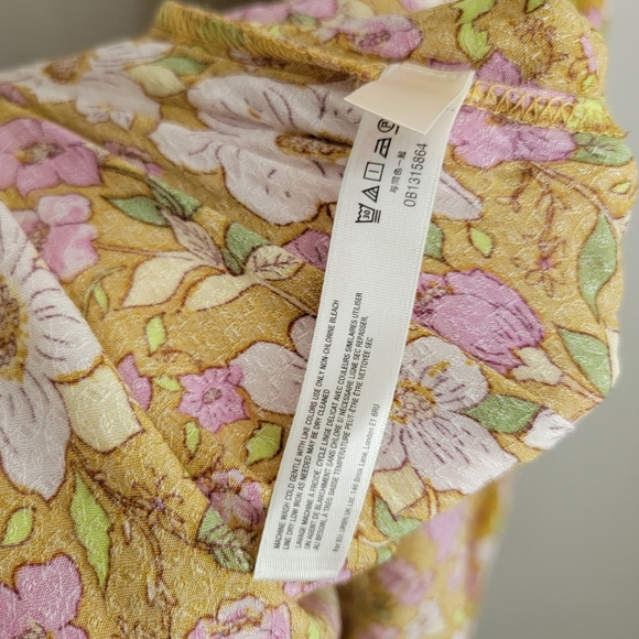 Free People All I Wanted Maxi Slip in Mellow Yellow size M NWT - Picture 7 of 8